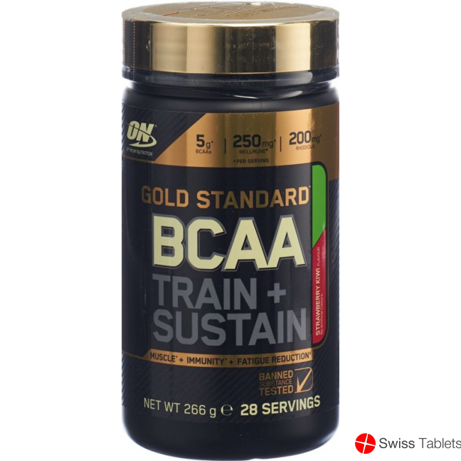 Optimum Bcaa Gold Std.t&s Strawberry&kiwi 266g buy online