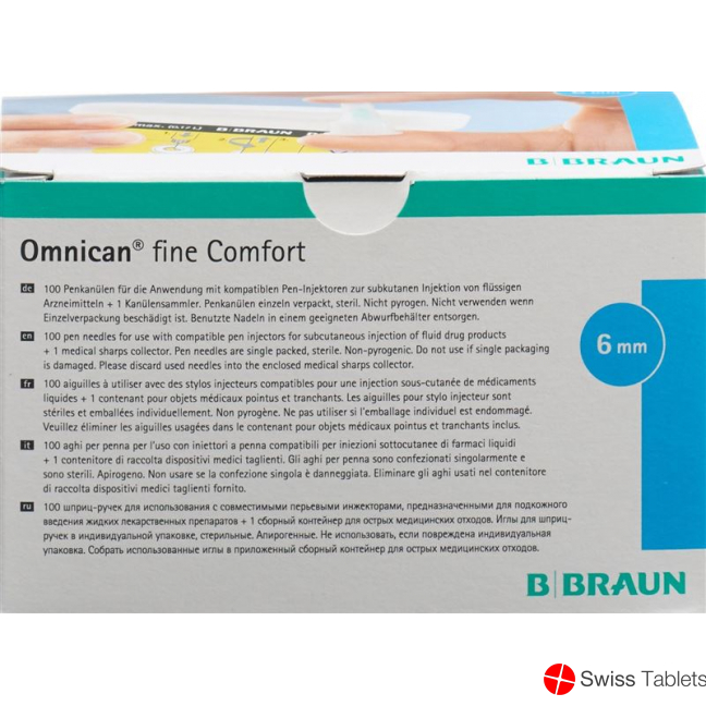 Omnican Fine Comfort G31x6mm M Entsorgung 100 Stück buy online