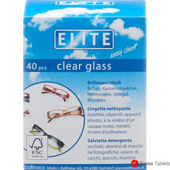 Elite Brillenputztüchlein 40 Stück buy online
