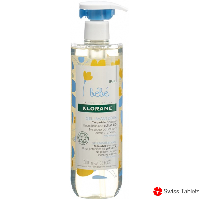 Klorane Bebe Tender foam gel 500ml buy online