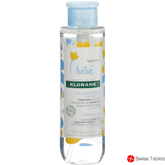 Klorane Bebe micelle cleansing lotion without rinsing 500ml buy online