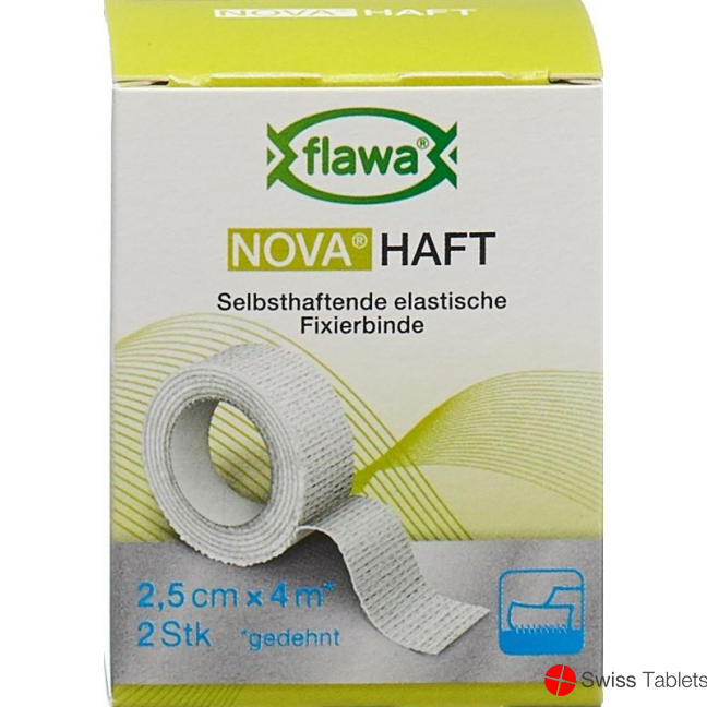 Flawa Nova Haft Cohesive Gauze Bandage 2.5cmx4m 2 Pieces buy online