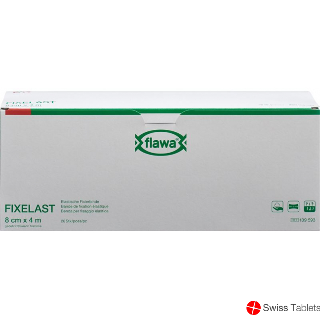 Flawa Fixelast Fixierbinde 8cmx4m In Cellux 20 Stück buy online