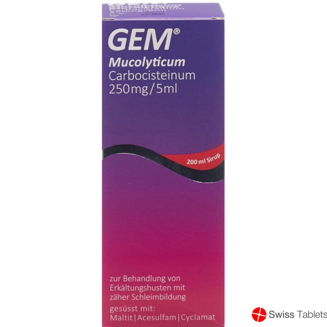 Gem Mucolyticum Sirup Flasche 200ml buy online
