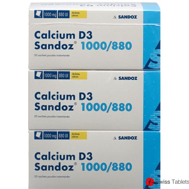 Calcium D3 Sandoz Pulver 1000/880 Beutel 90 Stück buy online