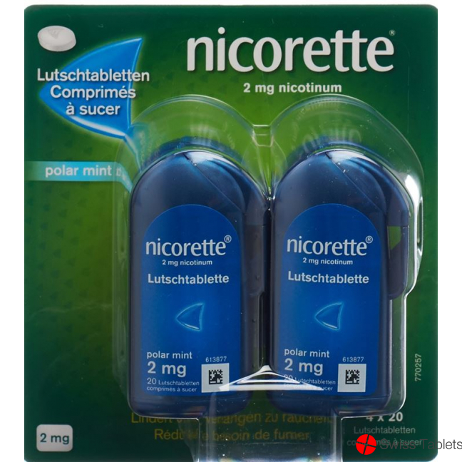 Nicorette Polar Mint Lutschtabletten 2mg 80 Stück buy online