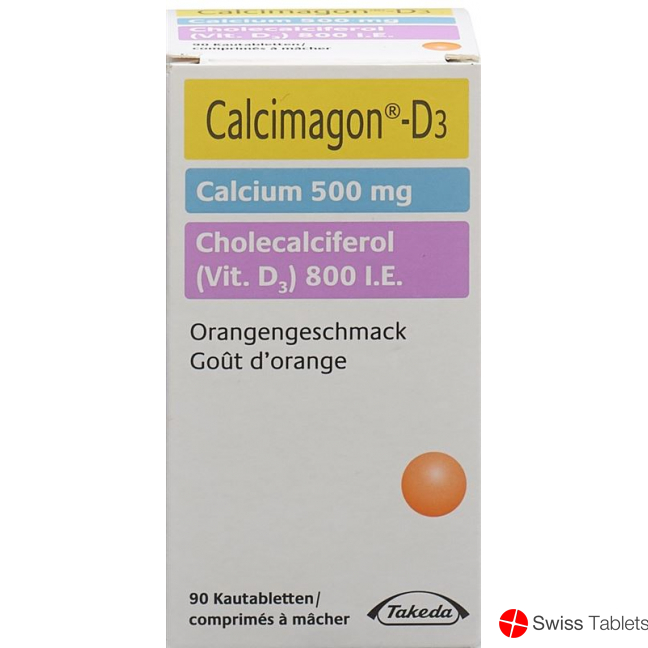 Calcimagon D3 500/800 Orange (o Aspar) Dose 90 Stück buy online