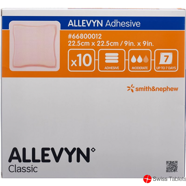 Allevyn Adhesive Wundverband 22.5x22.5cm 10 Stück buy online