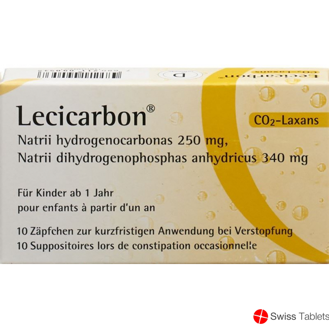 Lecicarbon Zäpfchen Kind 10 Stück buy online