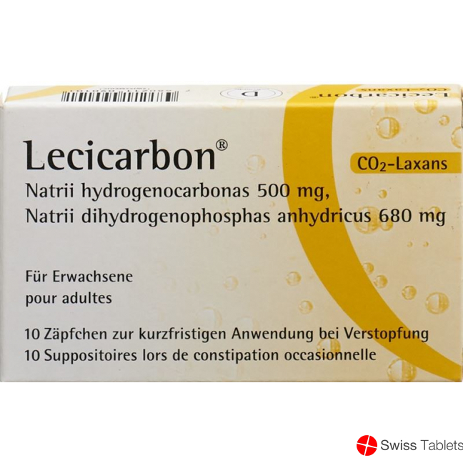 Lecicarbon für Erwachsene 10 Zäpfchen buy online