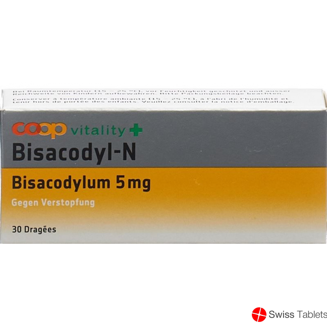 Coop Vitality Bisacodyl-n Dragees 5mg 30 Stück buy online
