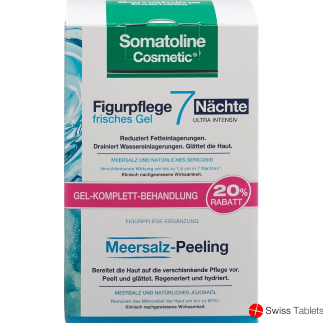 Somatoline 7naechte Gel 250ml +meersalz-peel 350g buy online