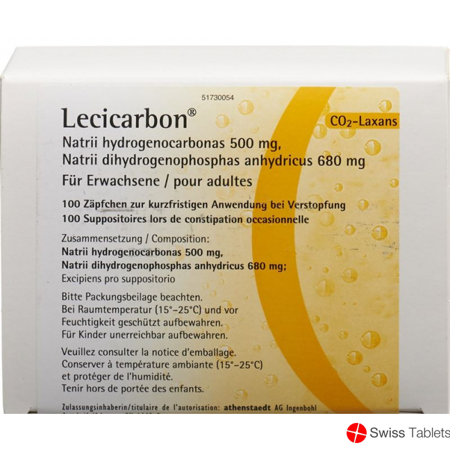 Lecicarbon Zäpfchen Erwachsene 100 Stück buy online