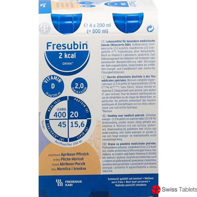Fresubin 2 Kcal Drink Ap-Pfir Neu 4 Flasche 200ml buy online