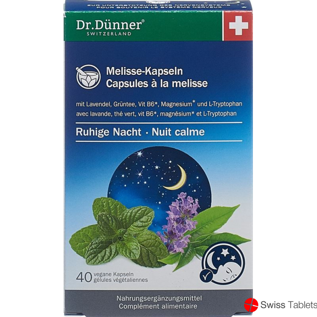 Dr. Dünner Melissa Calm Night Capsules 40 pieces buy online