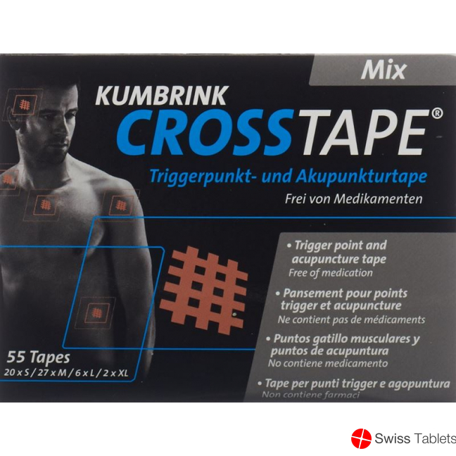 Crosstape Mix Schmerz- und Akupunkturtape 35 Stück buy online