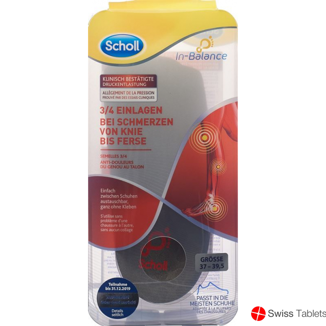 Scholl In-Balance Insoles 37-39.5 2 pieces buy online