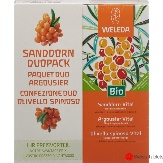 Weleda Sanddorn Vital Sirup Duo 2x 250ml buy online