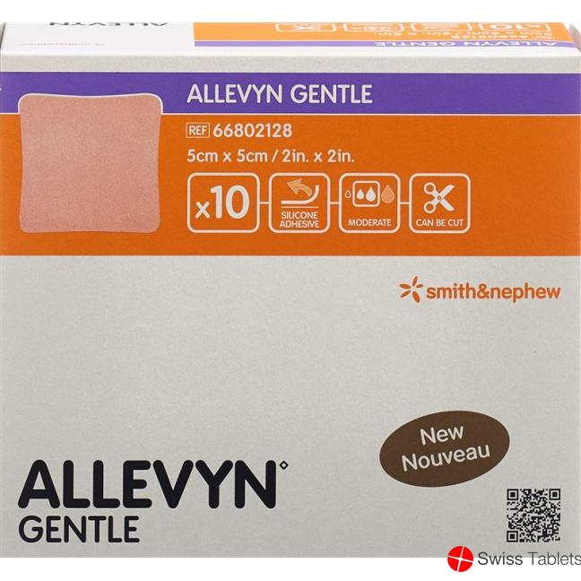 Allevyn Gentle Wundverband 5x5cm 10 Stück buy online