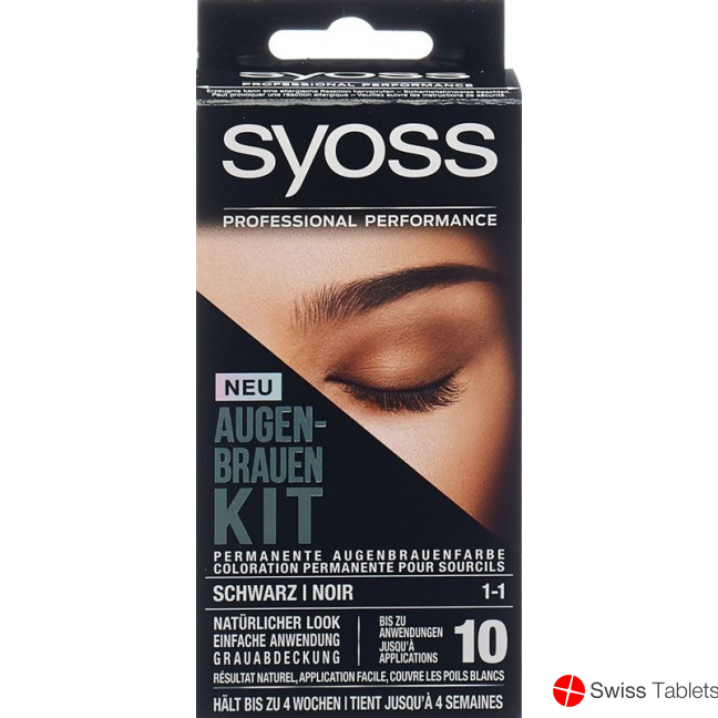 Syoss Augenbrauen-Kit Schwarz 10ml buy online