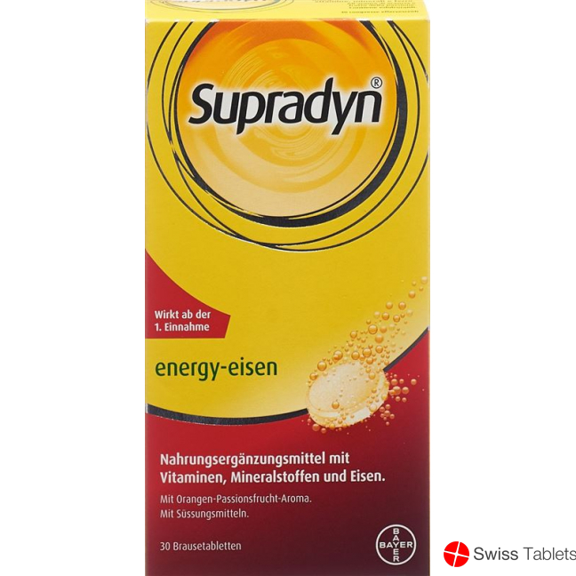 Supradyn Energy iron effervescent tablets 30 pieces buy online