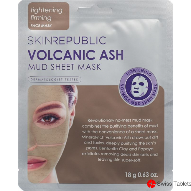 Skin Republic Volcanic Ash Mud Sheet Face Mask buy online