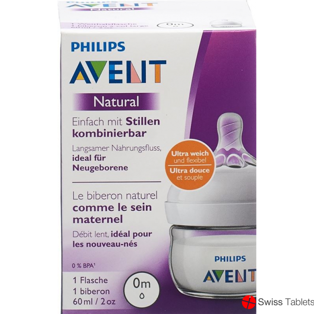 Avent Philips Naturnah Flasche 60ml Neugebore(neu) buy online