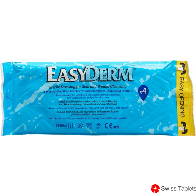 Easyderm Vorbefeuchtetes Waschtuch Steril 4 Stück buy online