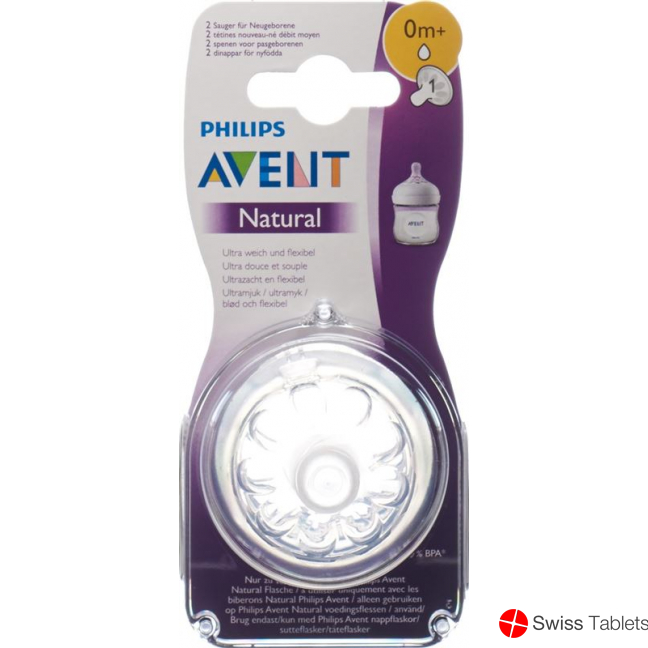 Avent Philips Natural Sauger 1 0m 2 Stück buy online