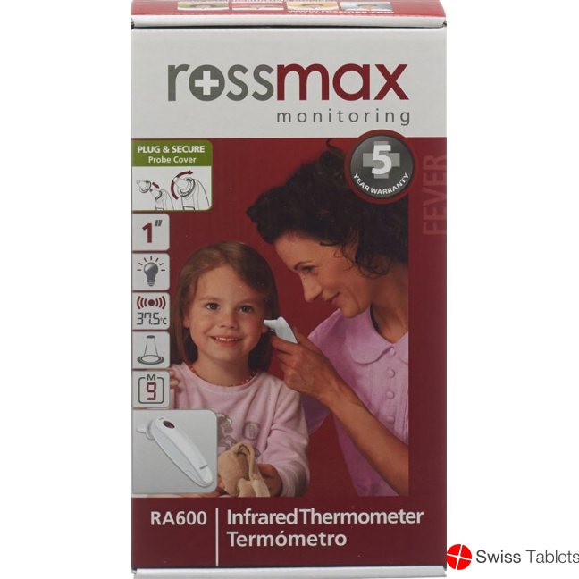 Rossmax ear thermometer infrared Ra600 buy online