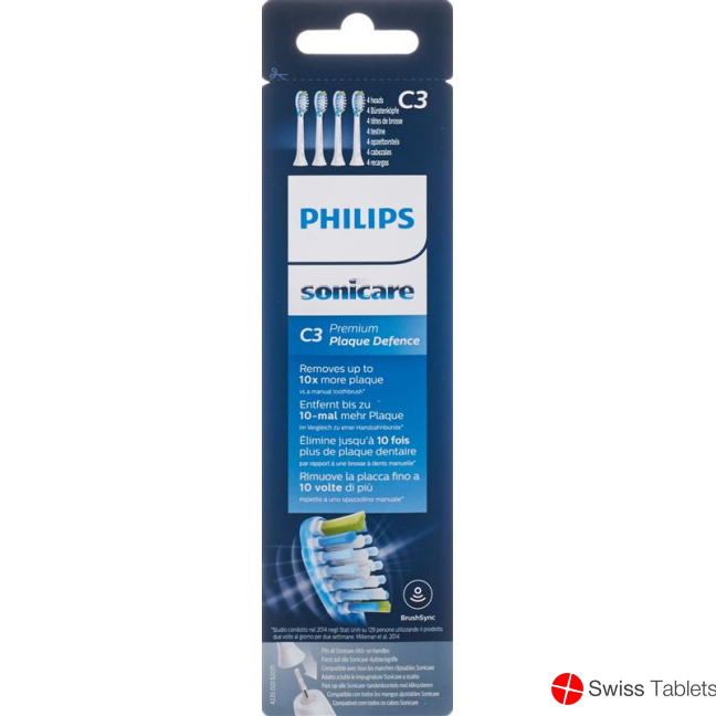 Philips Sonicare replacement brushes C3 Premium Hx9044/17 4 pieces buy online