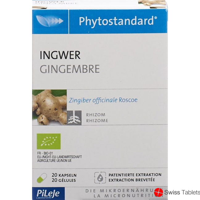 Phytostandard Ginger capsules organic 20 pieces buy online