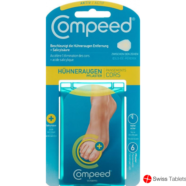 Compeed (pi) Huehneraugenpflaster S Aktiv 6 Stück buy online
