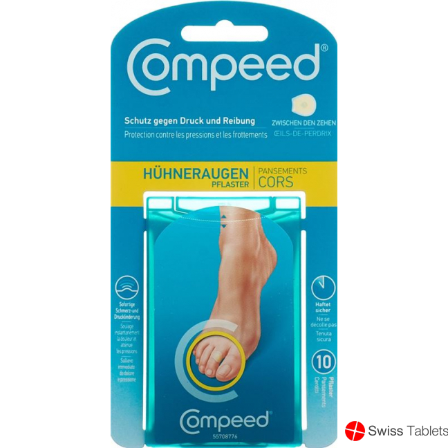 Compeed (pi) Huehneraugenpflaster Zwi Zehen 10 Stück buy online