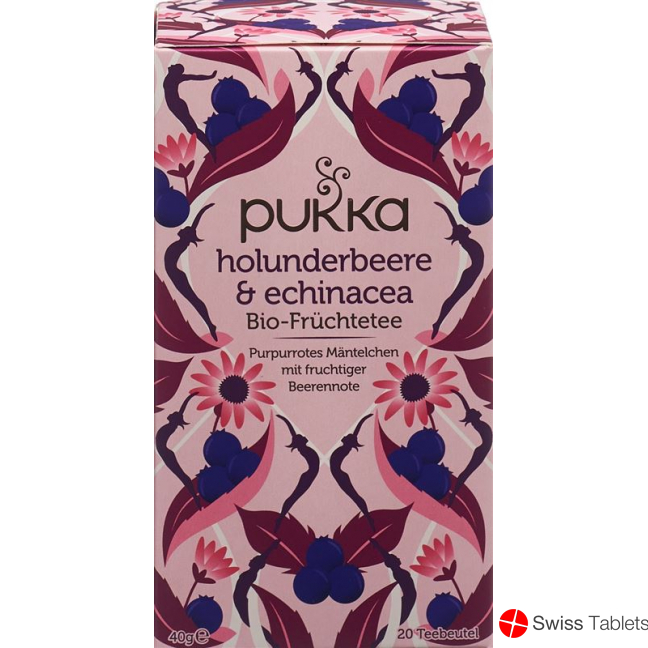 Pukka Holunderbeere & Echinacea Tee Bio Beutel 20 Stück buy online