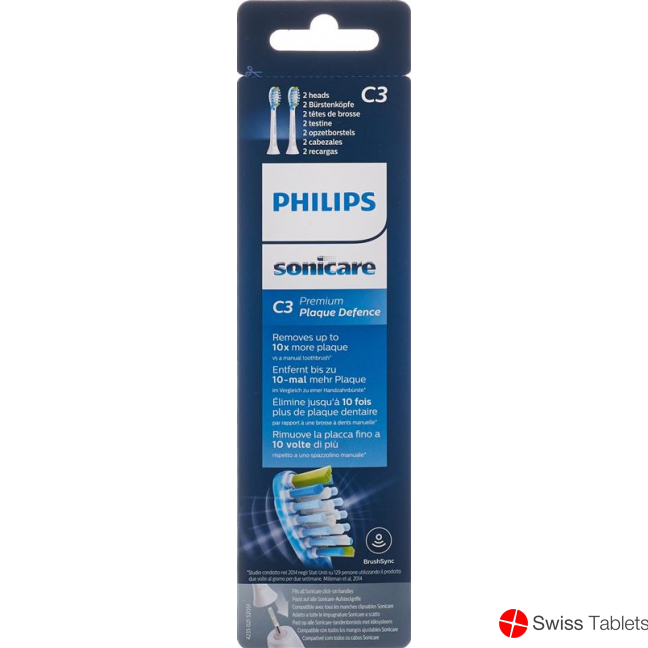 Philips Sonicare replacement brushes C3 Premium Hx9042/17 2 pieces buy online