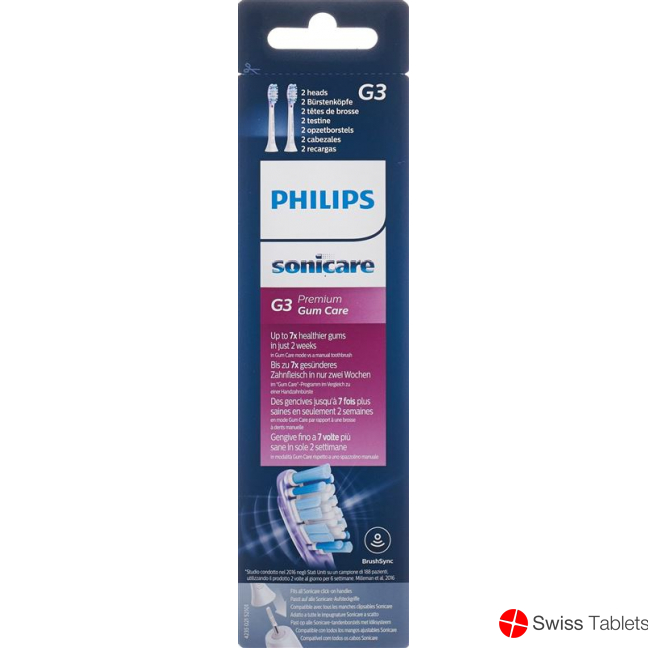 Philips Sonicare replacement brushes G3 Premium G Hx9052/17 2 pieces buy online