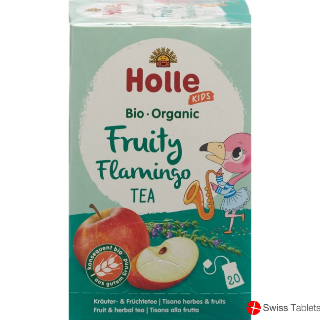 Holle Fruity Flamingo herbal and fruit tea Bio 20x 1.8g buy online