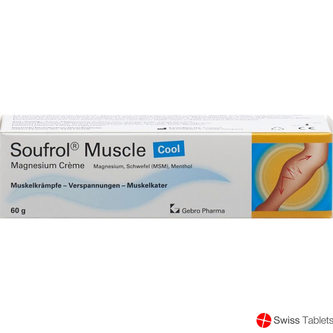 Soufrol Muscle Magnesium Cream Cool Tube 60g buy online