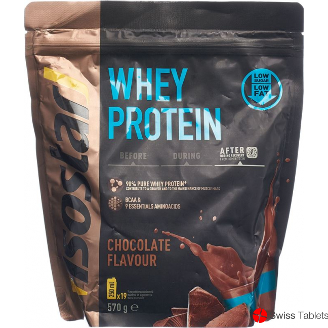 Isostar Whey Protein powder chocolate bag 570g buy online
