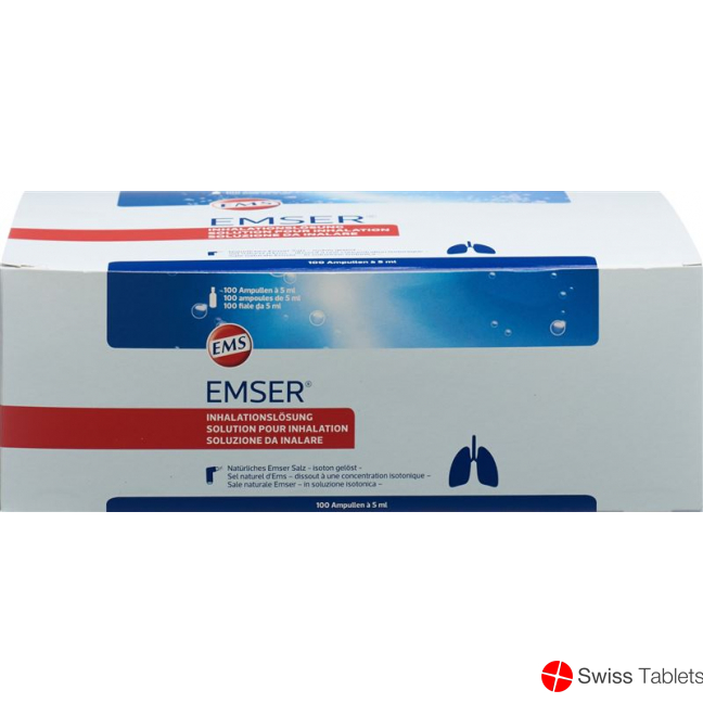 Emser inhalation solution 100 ampoules 5ml buy online