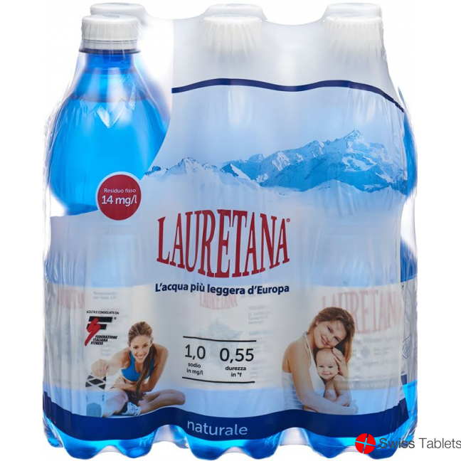 Lauretana Mineralwasser O Kohlens 6 Petflasche 500ml buy online