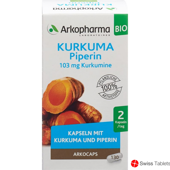 Arkocaps Kurkuma Kapseln Bio Dose 130 Stück buy online