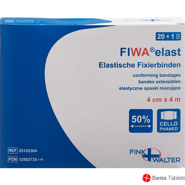Smedico Fixierbinden Cellophan 4cmx4m Weiss 20 Stück buy online