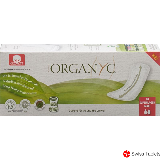Organyc Slipeinlagen Maxi Extra Lang 20 Stück buy online