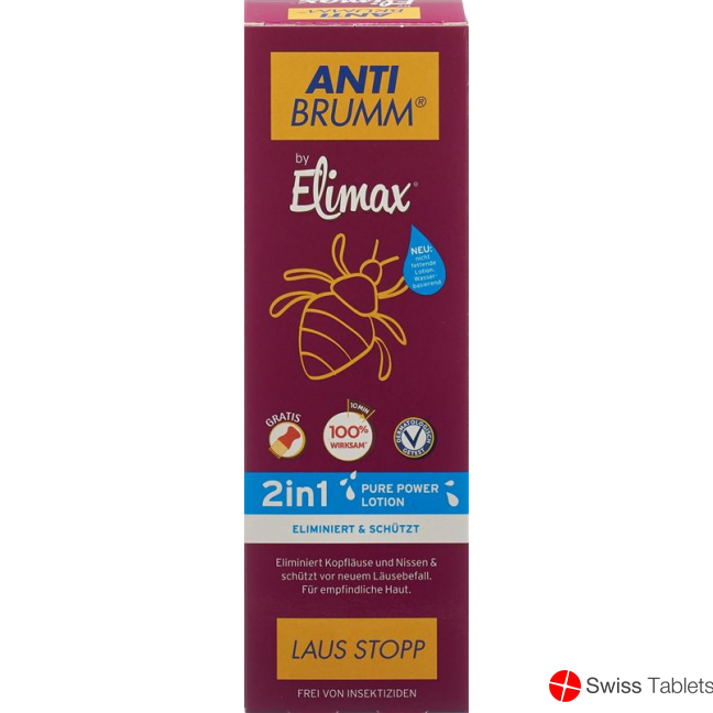 Anti Brumm By Elimax Louse Stopp 2in1 Pure Power Lotion 100ml buy online