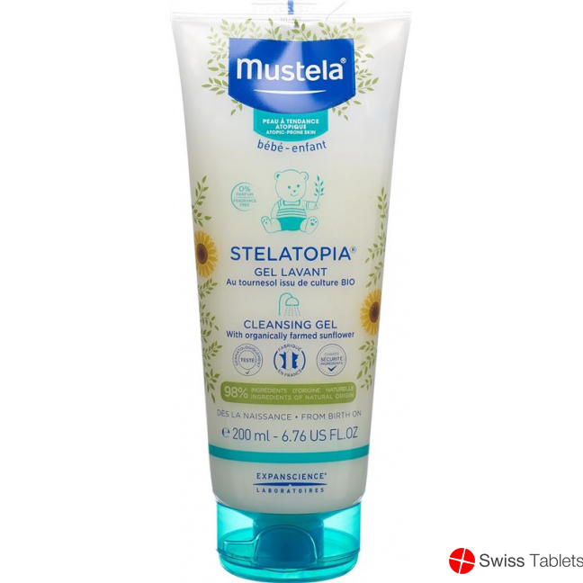 Mustela Stelatopia Waschcr Atopie Haut (n) 200ml buy online