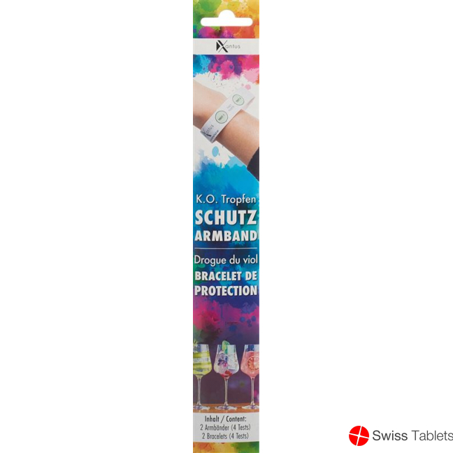 Xantus K.o.-tropfen Schutz-Armband 2 Stück buy online