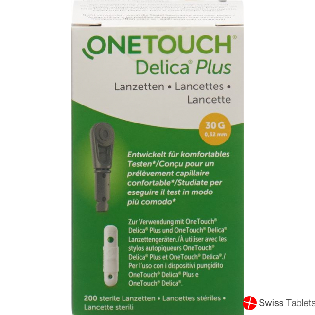 One Touch Plus Delica Lancets 200 pieces