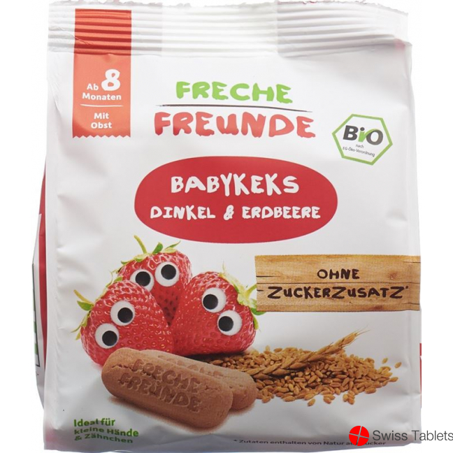 Freche Freunde Babykekse Dinkel Erdbeere 100g buy online